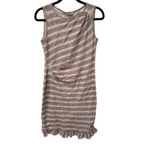 Max Studio Cotton Sleeveless White Dress with Embroidery Size Medium